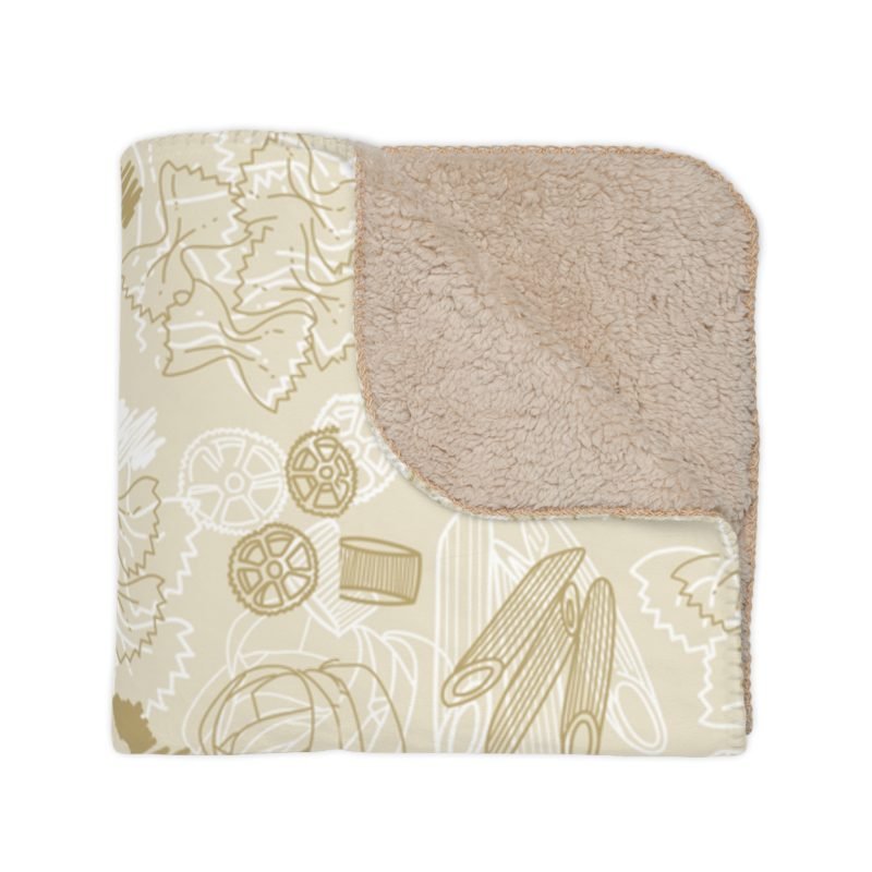 Cozy Tan Sherpa Blanket, Soft Throw for Home Decor, Perfect for Winter, Camping, Gifts, Cozy Up'} - Image 7