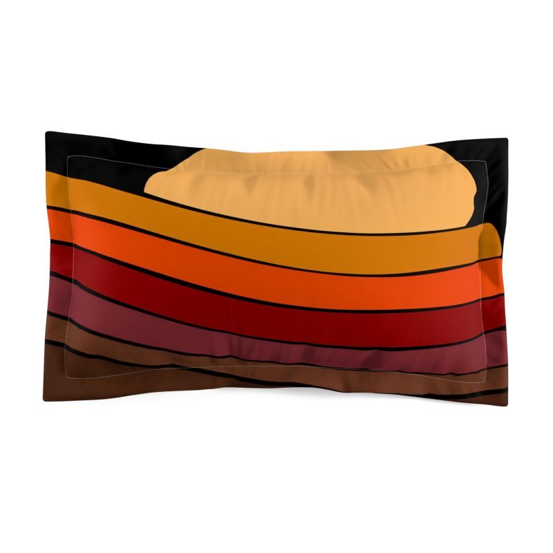 Retro Sunset Microfiber Pillow Sham, Bohemian Home Decor, Bedroom Pillow Cover, Cozy Sleep Accessories, Unique Gift for Her (Copy)