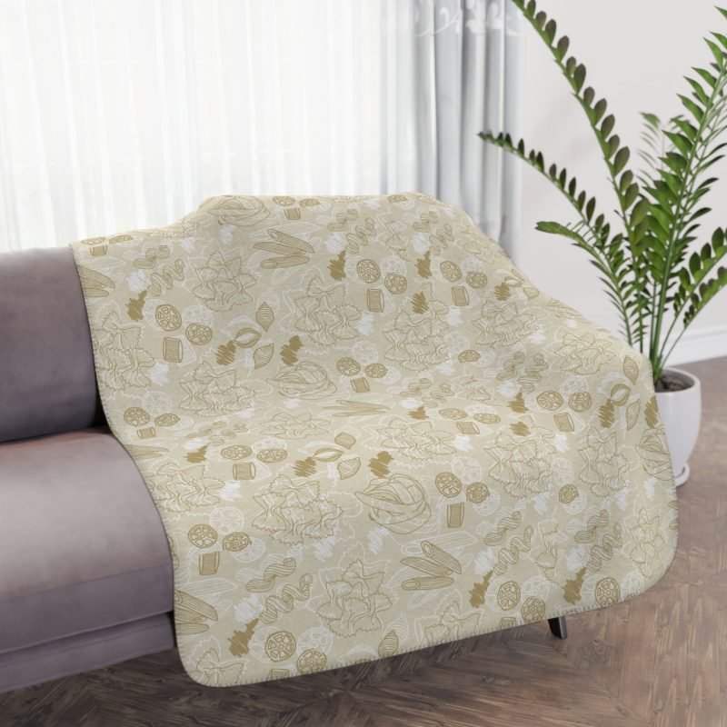 Cozy Tan Sherpa Blanket, Soft Throw for Home Decor, Perfect for Winter, Camping, Gifts, Cozy Up'} - Image 4