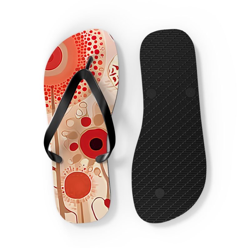 Vibrant Patterned Flip Flops | Summer Sandals, Beach Footwear, Vacation Essentials, Pool Vibes, Festival Shoes - Image 2