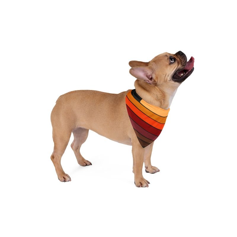 Sunset Waves Pet Bandana, Trendy Dog Accessory, Stylish Pet Apparel, Perfect for Dogs, Summer Pet Gifts, Holiday Pet Fashion (Copy) - Image 2