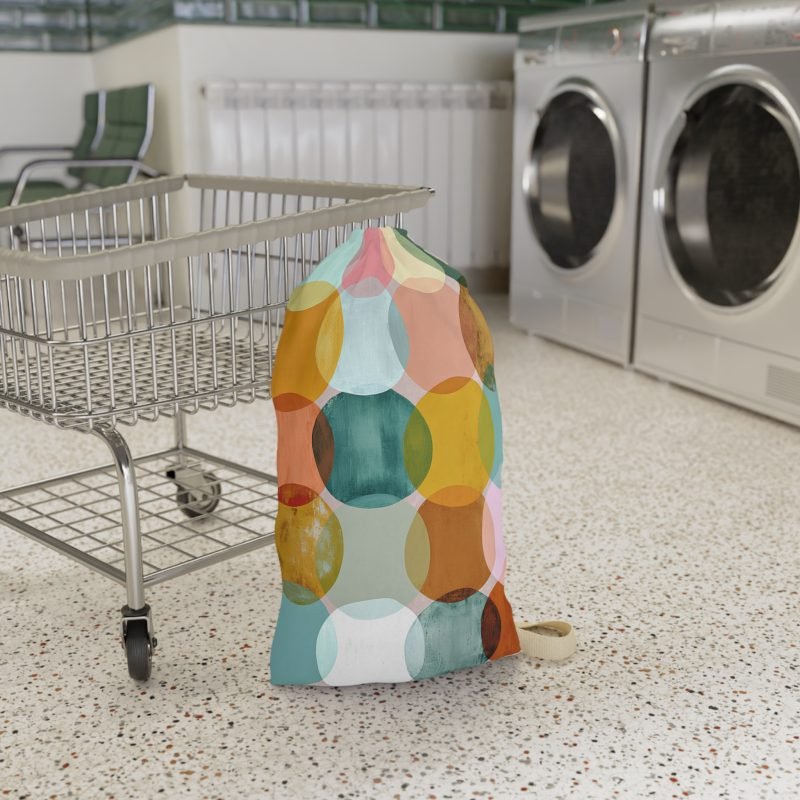 Colorful Laundry Bag, Stylish Hamper, Eco-Friendly Storage, Home Organization Gift, Modern Design Laundry Tote - Image 3