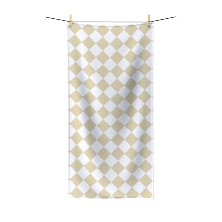 Chic Checkered Polycotton Towel - Soft Bath Towel, Beach Towel, Kitchen Towel, Home Decor, Gift for Her