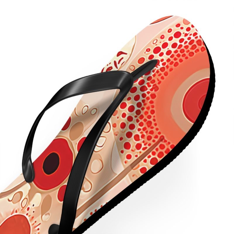Vibrant Patterned Flip Flops | Summer Sandals, Beach Footwear, Vacation Essentials, Pool Vibes, Festival Shoes - Image 3