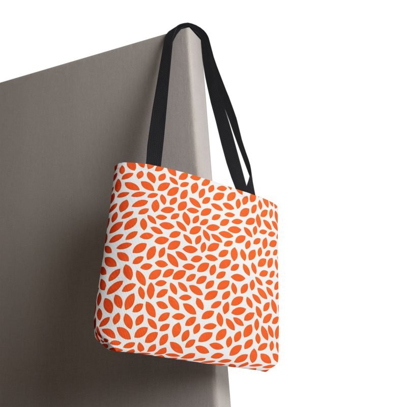 Chic Leaf Pattern Tote Bag, Stylish Shopping Bag, Reusable Grocery Tote, Eco-Friendly Accessory, Gift for Her, Summer Essential - Image 2