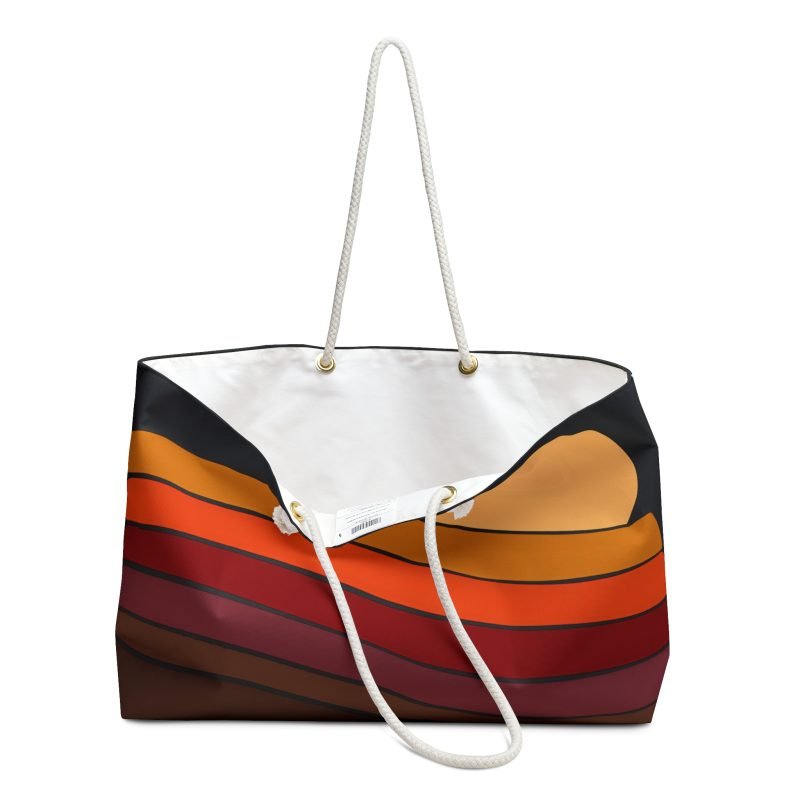 Sunset Vibes Weekender Bag, Travel Tote, Beach Bag, Weekend Getaway, Fashionable Carryall, Summer Vacation Essentials - Image 2