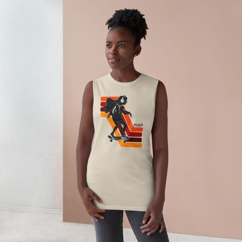 Skateboarding Graphic Tank, Unisex Casual Top, Summer Fitness Wear, Trendy Tank for Skate Lovers, Festival Outfit - Image 3