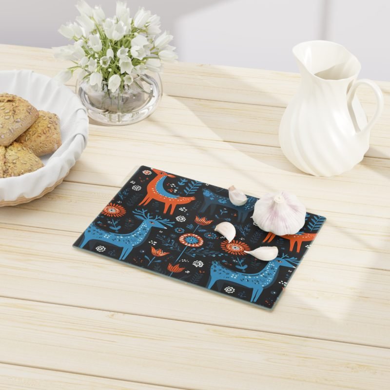 Whimsical Deer Design Cutting Board - Perfect for Gifts, Kitchen Decor, Rustic Home, Holiday Celebrations, Housewarming - Image 6