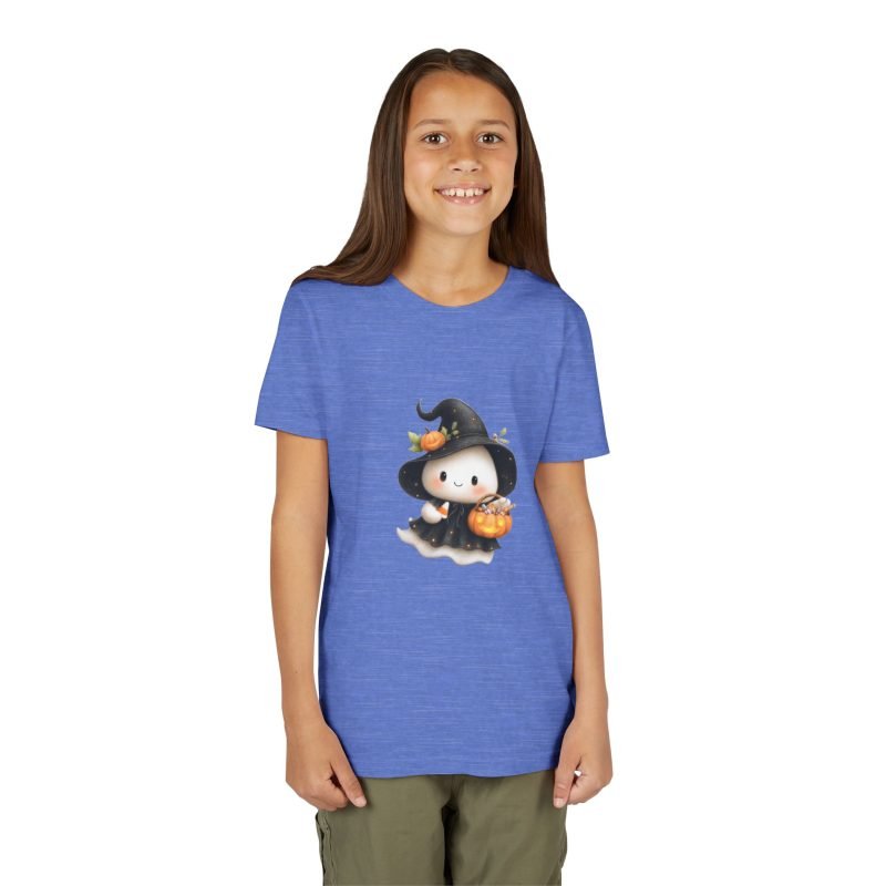 Cute Halloween Witch Youth Tee, Halloween Shirt, Kids Witch Costume, Trick or Treat Tee, Fall Celebration Apparel, Spooky Season T-Shirt - Image 5