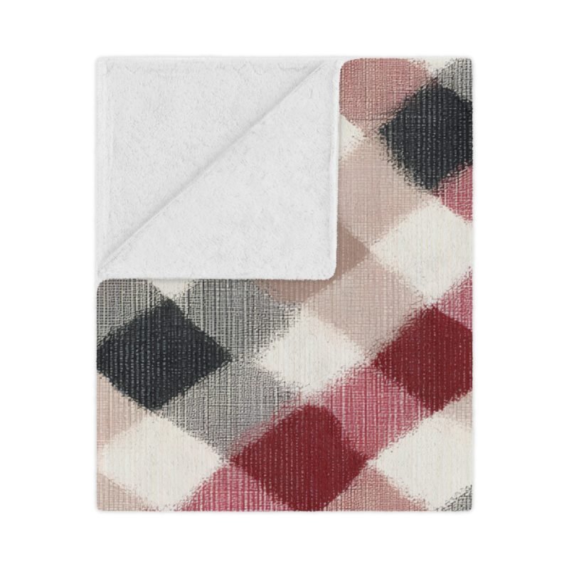 Cozy Minky Blanket in Plaid Design | Soft Throw for Home Decor, Gifts, Baby Shower, Holidays, Snuggle Time - Image 7