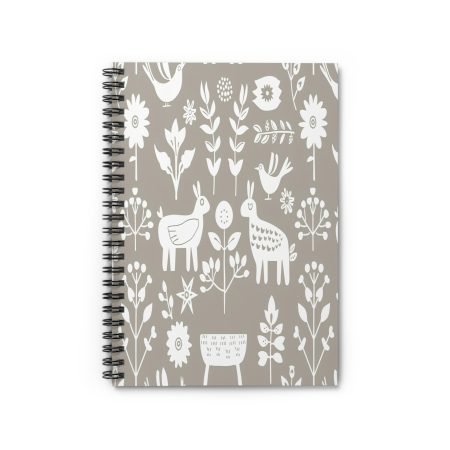 Whimsical Floral Spiral Notebook - Perfect for Nature Lovers, Journaling, Sketching, Gift, Home Office