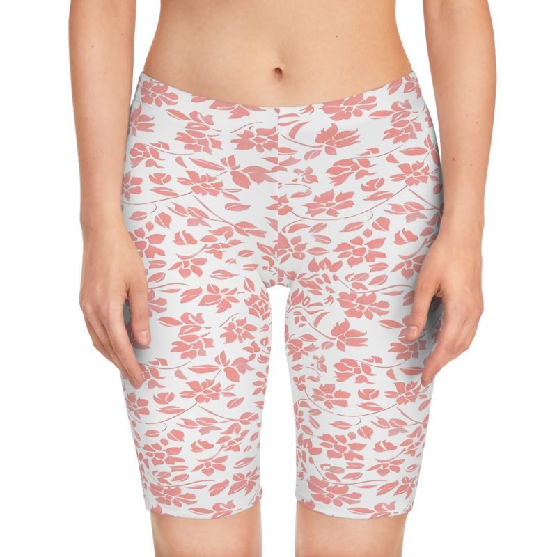 Floral Women's Bike Shorts, Activewear, Summer Fitness, Workout Gear, Casual Cycling, Outdoor Adventure, Gift for Her - Image 2