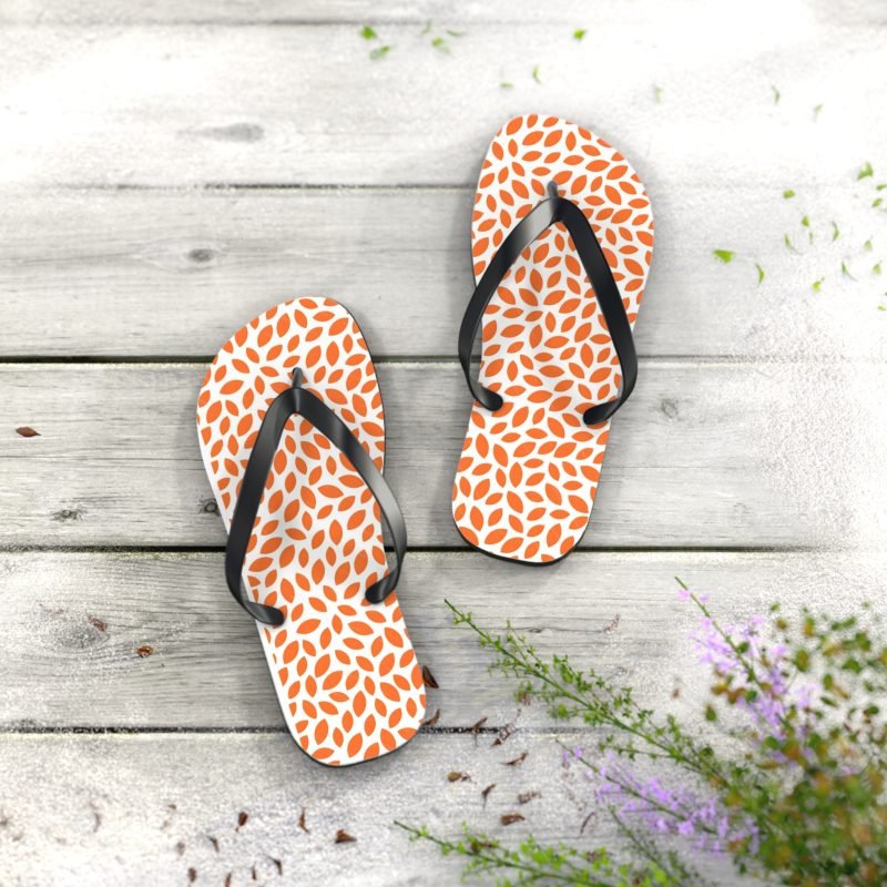 Stylish Floral Flip Flops, Summer Footwear, Beach Sandals, Vacation Shoes, Resort Flip Flops, Comfortable Outdoor Footwear - Image 2