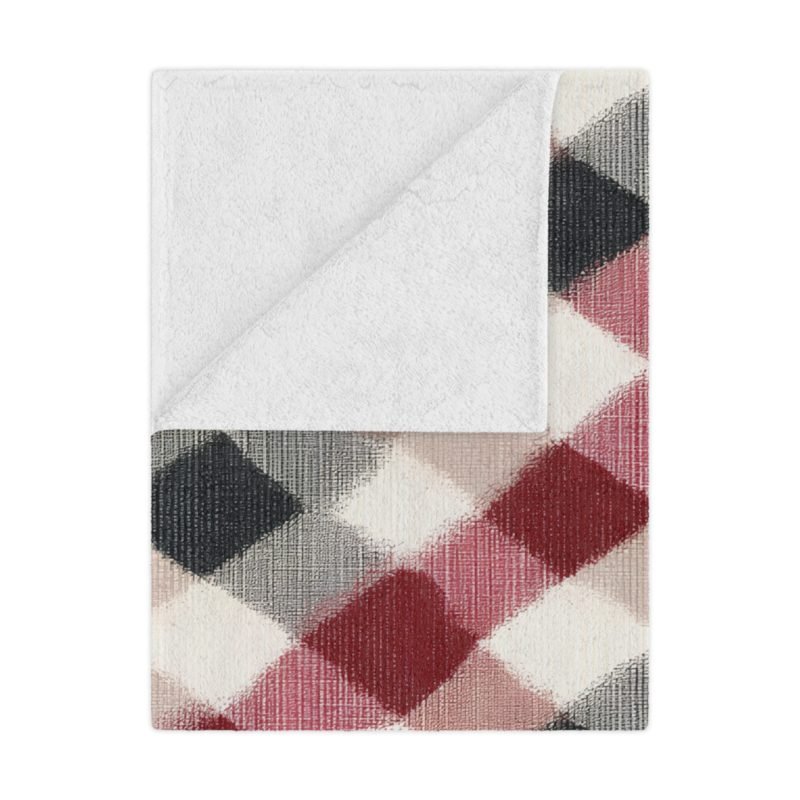 Cozy Minky Blanket in Plaid Design | Soft Throw for Home Decor, Gifts, Baby Shower, Holidays, Snuggle Time - Image 3
