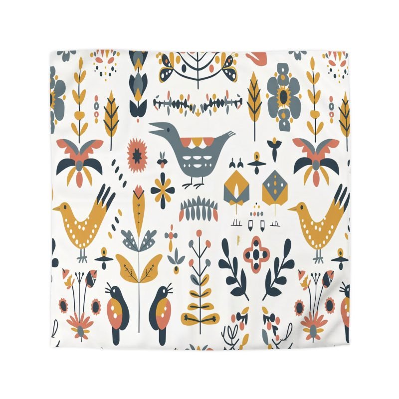 Bohemian Floral Microfiber Duvet Cover, Cozy Bedding, Nature-Inspired Decor, Spring Home Makeover, Perfect for Gifts - Image 6