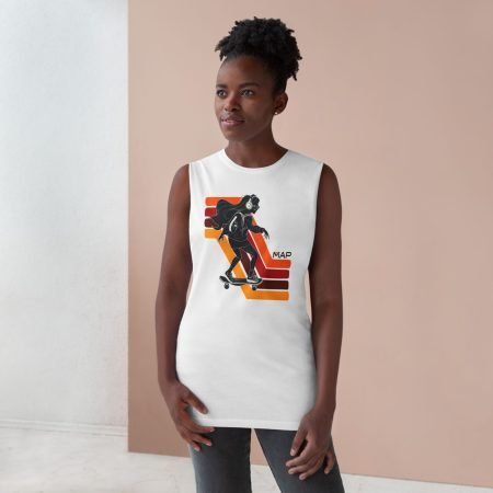 Skateboarding Graphic Tank, Unisex Casual Top, Summer Fitness Wear, Trendy Tank for Skate Lovers, Festival Outfit
