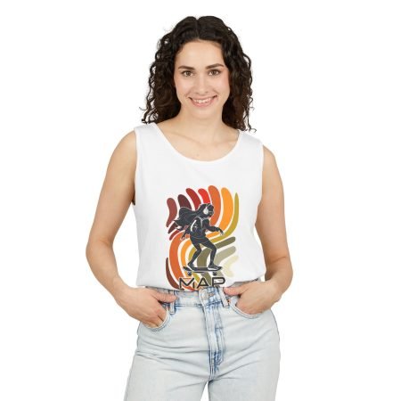 Retro Skate Vibe Tank Top, Summer Apparel, Unisex Fashion, Beachwear, Music Festival Outfits, Skateboard Lover Gift