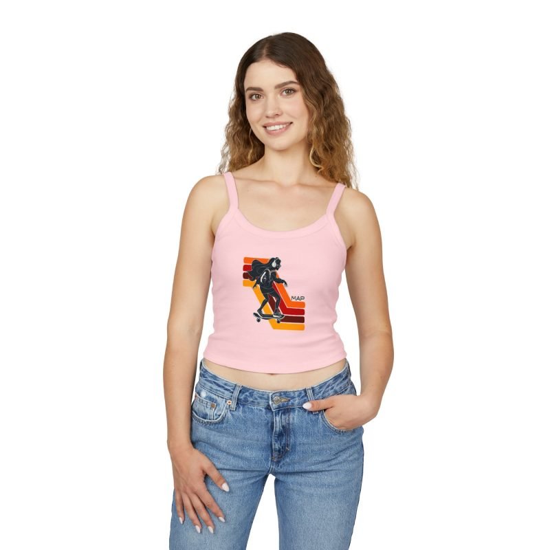 Retro Skateboard Tank Top for Women, Summer Top, Stylish Casual Wear, Gifts for Skaters, Vintage Vibe Clothing (Copy) - Image 6