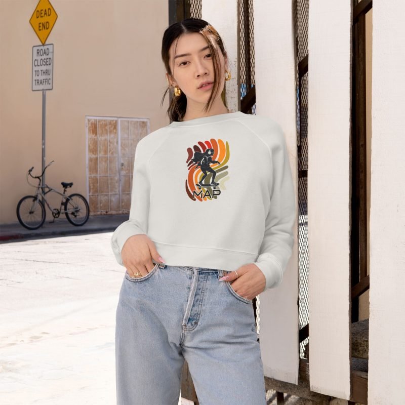 Cozy Women's Cropped Fleece Pullover, Fall Fashion, Casual Style, Lounge Wear, Gift for Her, Trendy Sweater - Image 2