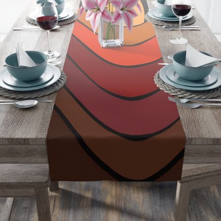 Earthy Tones Table Runner | Modern Home Decor | Boho Dining | Unique Table Accent | Gift for Hostess | Farmhouse Style