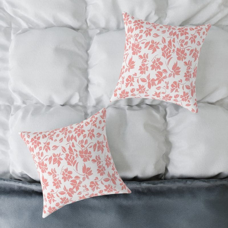 Blossom Square Pillow, Floral Decor, Cozy Home Accent, Gift for Her, Boho Throw Pillow, Summer Home Decor - Image 8