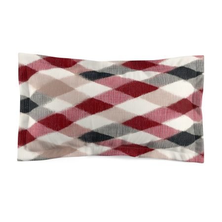 Cozy Argyle Microfiber Pillow Sham, Soft Bedding, Home Decor, Bedroom Accessories, Gift for Her, Holiday Accent
