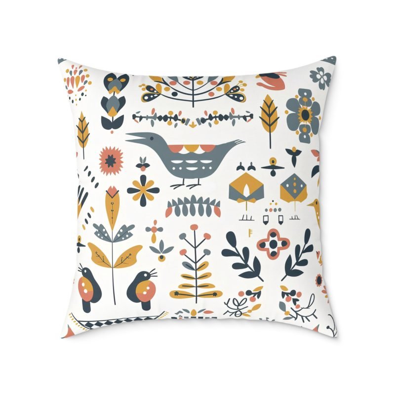 Bohemian Floral Square Pillow, Decorative Cushion, Home Decor, Gift for Her, Living Room Accent, Cozy Reading Nook - Image 19
