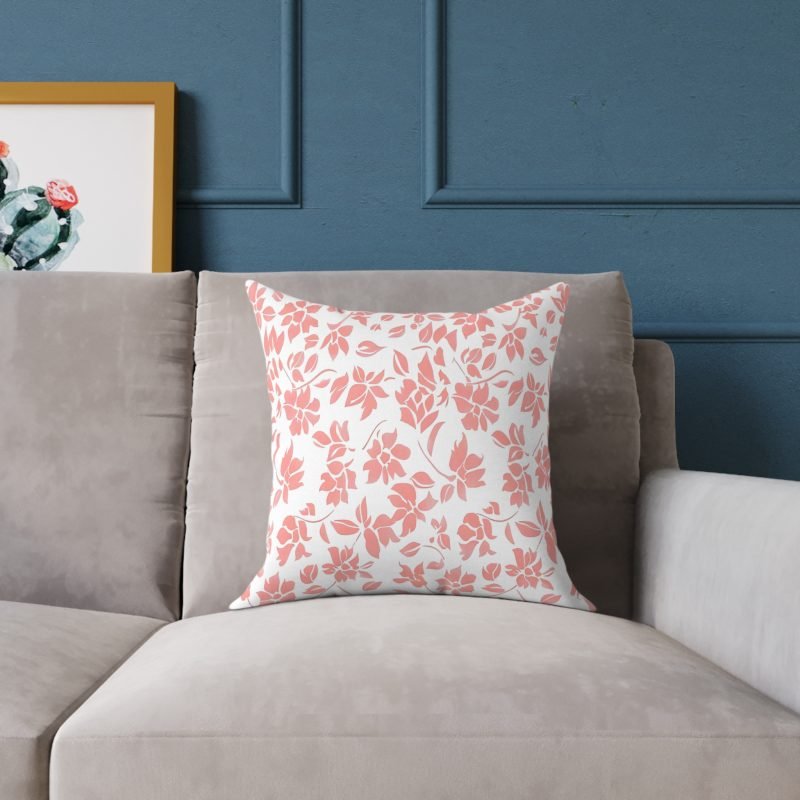 Blossom Square Pillow, Floral Decor, Cozy Home Accent, Gift for Her, Boho Throw Pillow, Summer Home Decor - Image 3