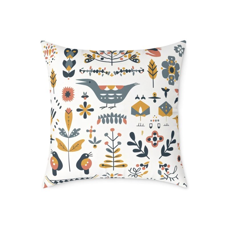 Bohemian Floral Square Pillow, Decorative Cushion, Home Decor, Gift for Her, Living Room Accent, Cozy Reading Nook - Image 15